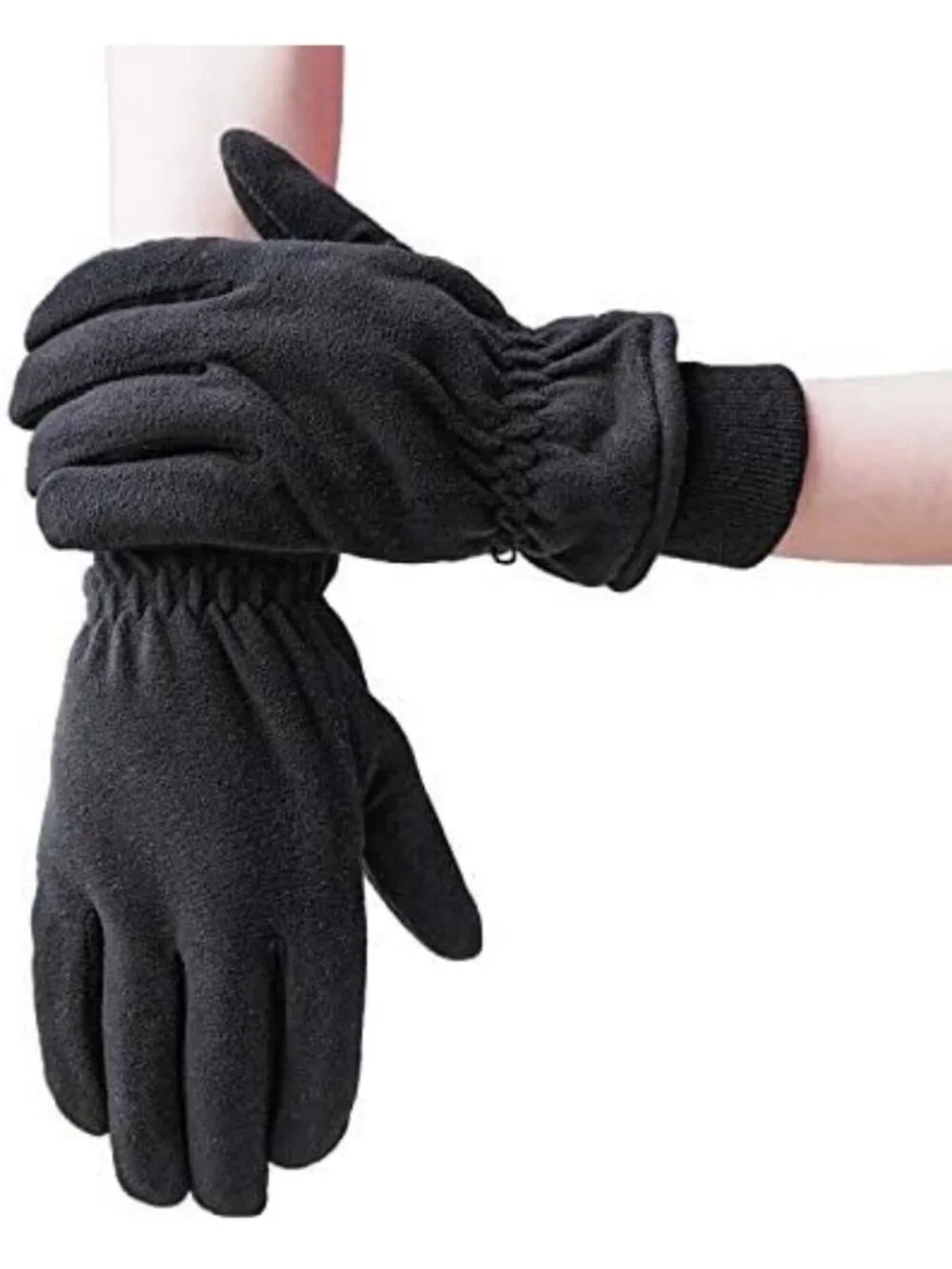 Cozy Winter Gloves - Soft Deerskin Suede Leather, Thermal Fleece & 3M Insulation